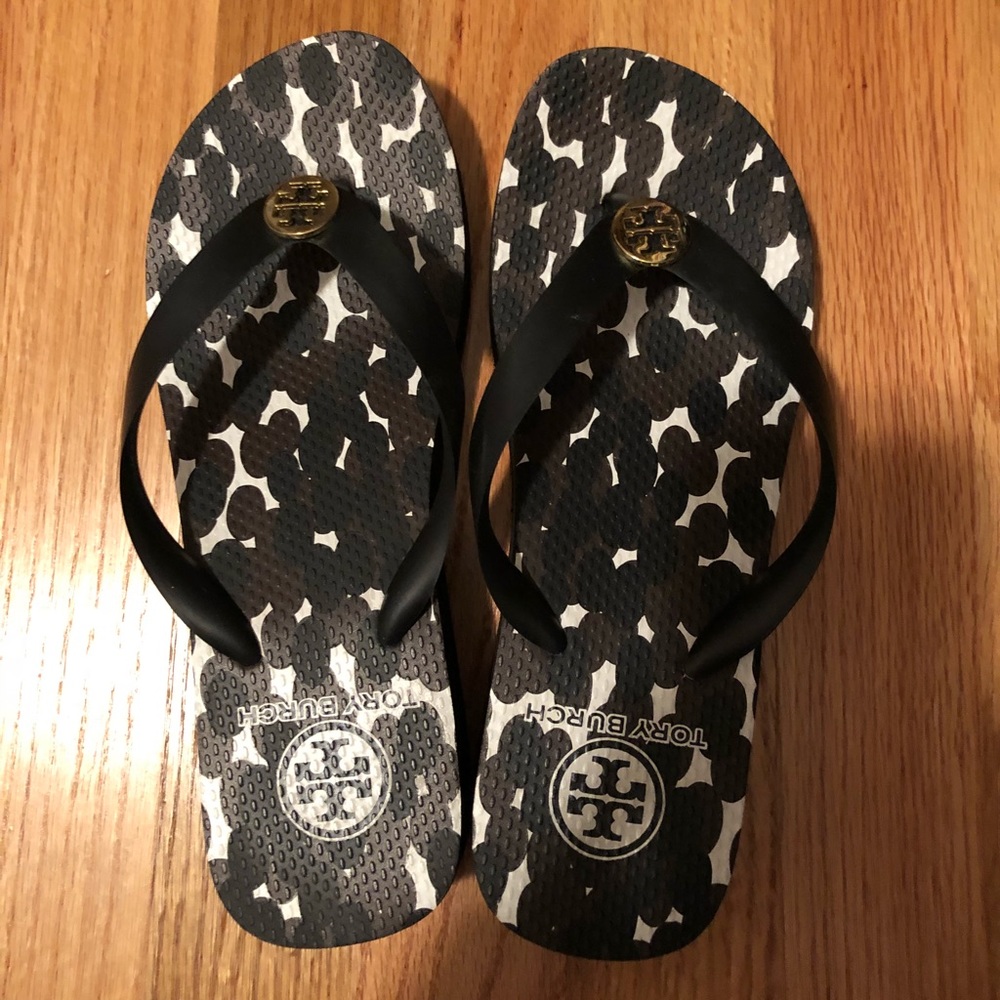 Tory Burch wedge flip flops